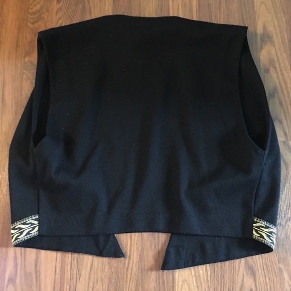 Vintage Leslie Fay black and gold vest - Picture 4 of 4